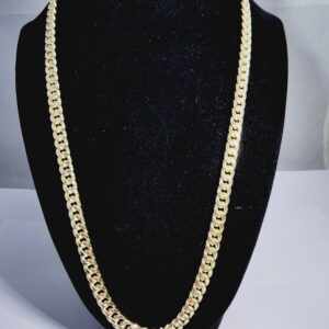6.5mm 22″ 10KT Yellow Gold Cuban Link Chain Necklace