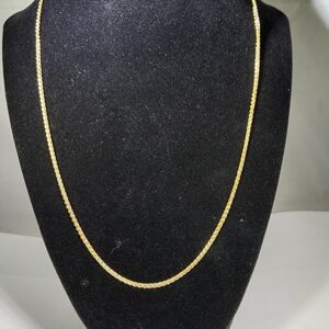 20″ 14KT Yellow Gold Franco Style Chain
