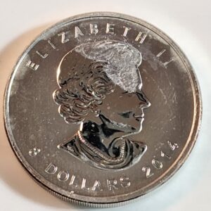 2014 $8 Canada Arctic Fox 1.5 Troy OZ .9999 Fine Silver Coin