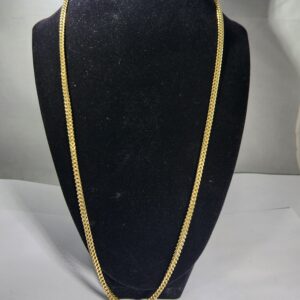 10KT Franco Style 24″ Yellow Gold Chain