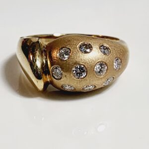 14KT Yellow Gold Diamond Ring Size 7.5