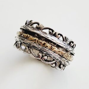 Sterling Silver Spinner Ring Size 10