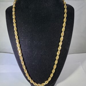 22.5″ 10KT Yellow Gold Rope Chain