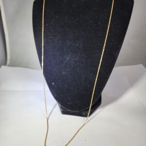 24″ 14kt Yellow Gold Rope Chain