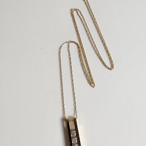 17″ 10KT Yellow Gold Diamond Necklace