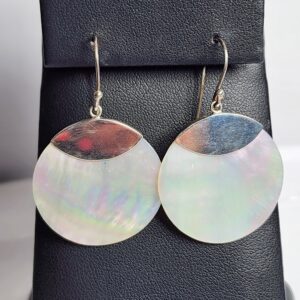 Sterling Silver Mother of Pearl Earrings