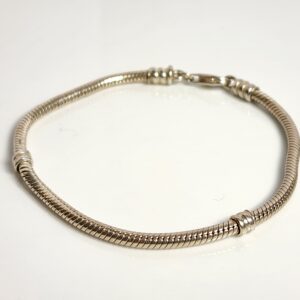 7 1/2″ Sterling Silver Charm Bracelet