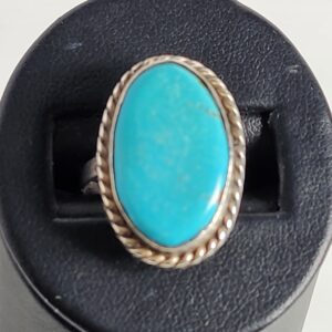 Sterling Silver Turquoise Ring Size 7.5