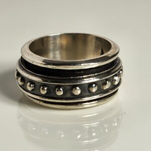 Sterling Silver Spinner Anxiety Ring Size 6