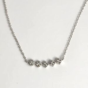 18″ 14KT White Gold Diamond Necklace