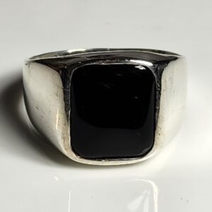 Sterling silver Mens Black Onyx Ring Size 13