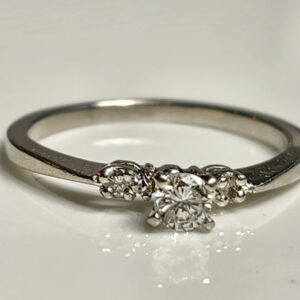 Platinum Solitaire Diamond Engagement Ring Size 8