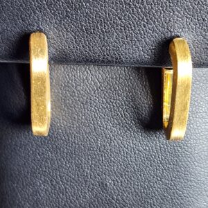 Sterling Silver Goldtone Hoop Earrings
