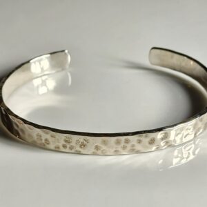 Sterling Silver Hammered Cuff Bracelet