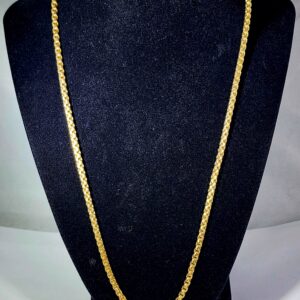 22″ 10KT Yellow Gold Snake Link Chain