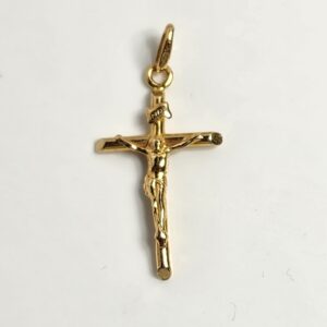 14KT Yellow Gold Cross Crucifix Pendant