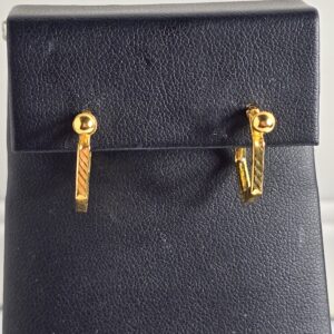 18KY Yellow Gold Hoop Earrings