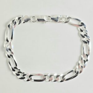 9″ Sterling Silver Figaro Bracelet Brand New