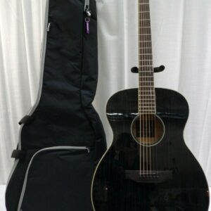 J.N YAK-A Yakisugi Series Auditorium 6-String Acoustic Guitar RH Black