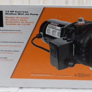 RIDGID 1/2 HP Cast Iron Shallow Well Jet Pump RSWS50 Dual Voltage 120V/240V