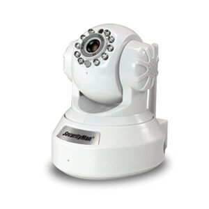 Securityman IPCAM-SD DIY Wireless/Wired IP Camera with H.264, SD Recorder, Night Vision, PTZ, & 2-Way Audio – White